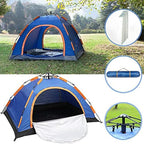 2 Person Tents for Camping Automatic Pop Up Camping Tent Lightweight Waterproof Windproof Dome Tents for Kids & Adults Great for Camping Backpacking and Hiking Ou Blue (Color : Orange)