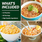 Valley Food Storage 60 Serving Dinner Bucket | Premium Emergency Food Supply with 25 Year Shelf Life | Non-GMO Survival Food, Prepper Meals, Camping & Off-Grid Living Supplies | Packaged in USA