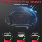 Comnova Pellet Grill Cover for Camp Chef 36 Series - 600D Premium Smoker Cover Waterproof & Heavy Duty for Camp Chef Woodwind 36, Woodwind Pro 36, PG36, SmokePro LUX 36, SmokePro SGX 36, and More
