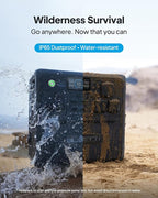 BLUETTI Pioneer 150 (AC240) Portable Power Station, 1536Wh Expandable to 10136Wh, 2400W LFP Battery, IP65 Water Resistant Solar Generator, 0-80% in 45 Min, Emergency Power for Camping, Home, RV Life