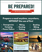 Heaven's Harvest Self Heating Meal Kit - Just add water to activate the heating element and the cooking process begins! Emergency Survival Food with a 10-Year Shelf Life (12-pack, Savory Stroganoff)