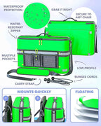 TidyFriend Kayak Cooler Behind Seat, Waterproof Cooler for Kayaking, Kayak Accessories Cooler Bag, Compatible with Lawn Chair Seat, Portable Ice Chest, Keeps Drinks Cold, Travel, Beach, Lunch