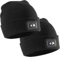 POWERCAP LED Hat Light 150 Lumens Rechargeable Fleece Beanie with Bright Built-in Headlamp Waterproof LED Warm One Size Cap