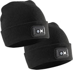 POWERCAP LED Hat Light 150 Lumens Rechargeable Fleece Beanie with Bright Built-in Headlamp Waterproof LED Warm One Size Cap