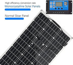 Solar Panel, Flexible Solar Module 300W/600W, 18 V Solar modules Semi-Flexible Mono Solar modules, for Off-Grid Applications at Home, Camping, car, Mobile Home, Boat,300W