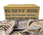 MRE Meals Ready to Eat A Or B case 2026, 2027 inspection. Genuine Military US surplus emergency food bulk supply full box with heater