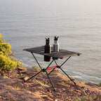 Naturehike FT07 Ultralight Camping Table, 1.6 LBS Portable Backpacking Table with Carry Bag & Cup Holder, Folding Mesh Camp Table for Camping Picnic Beach Fishing