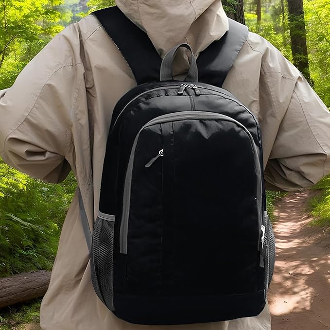 Mens Hiking Backpack - 250g Day Packs Backpacks, Large Foldable Travel Bag, Outdoor Gear Backpack, Lightweight Hiking Bag, Multi Compartment Adventure Pack For Camping Backpacking Walking Traveling