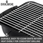 Portable Charcoal Grill, Tabletop Outdoor Barbecue Smoker, Small BBQ Grill for Outdoor Cooking Backyard Camping Picnics Beach,BLACK