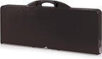 Picnic TIME Portable Folding Picnic Table with Seats for 4, Collapsible Aluminum Table with Benches & Umbrella Hole, Lightweight Foldable Table for Camping, Travel, Backyard, Tailgating | with Umbrella Hole