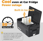 Setpower 12V Refrigerator 21 Quart Portable Freezer 50 Hours Keep Cool,Electric Cooler for Vehicles Car Refrigerator for Car Camping Truck Van RV SUV Road Trip Travel (3-year warranty)