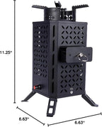 InstaFire Inferno Pro Outdoor Biomass Stove, Reaches 1,200 Degrees Fahrenheit, Outdoor Cooking, Compact Cooking Stove, Camp Stove, Survival Stove Portable Kit, Off-Grid, Biomass Portable Stove