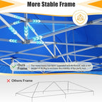 HOTEEL Tents for Parties 10x30 Pop Up Canopy Tent Heavy Duty with 8 Sidewalls, Commercial Party Tent Event Wedding Instant Canopy Waterproof with Carry Bag, UV 50+, Thicked Hexagonal Legs, Blue