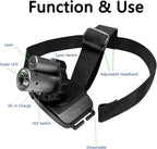 Rechargeable LED Laser Headlamp with an Adjustable Waist Belt, for Sensorimotor Control Testing and Physical Therapy