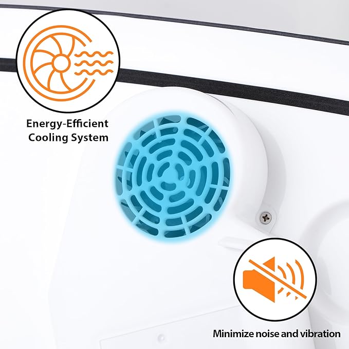 ZENY Mini Fridge Electric Cooler and Warmer for Car- 12V DC Car Refrigerator with Automatic Locking Handle, 28 Quart Portable Car Fridge for Travel and Camping