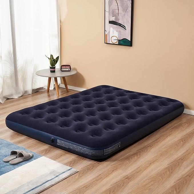 King Size Air Mattress Inflatable Bed, Blow Up Mattress Camping Sleeping Pad