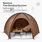 OneTigris Coco NEST Solo Hot Tent with Stove Jack, 3000mm Waterproof Windproof Free-Standing Dome Tent with Mesh Inner