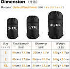 TRIWONDER Compression Sack Nylon Compression Stuff Sack Compression Stuff Sack Sleeping Bag Stuff Sack Ditty Bags with Dust Flap for Backpacking, Hiking, Camping, Traveling