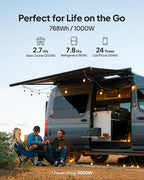 BLUETTI AC70 Solar Generator with 200W Solar Panel (Ships Separately), 768Wh Portable Power Station with 2 1000W (Power Lifting 2000W) AC Outlets, 0-80% in 45 Min, LFP Backup Power for Camping, Travel