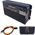 5000 Watt Power Inverter 72V DC to 110V AC Converter, LED Display with 2 AC Outlets Dual Fans Radiating for RV, Camp and Home, Electric Tool Pure Sine Wave Inverter (110V, 5000W 72V)