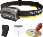 Nitecore HA23 UHE 600 Lumen Camping Headlamp, Lightweight, Bright with 3X AAA Batteries Multiple Color Temperatures, Red Light Sticker (Black)