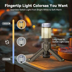 MORIKO Camping Lights Rechargeable Telescopic, Portable Collapsible Magnetic Lantern Camping Essentials, 10,500mAh IP67 Waterproof LED Flashlights, Camping Gear for Hiking Fishing Travel Emergency