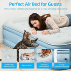 Twin Air Mattress with Built in Pump Raised, Blow Up Mattress 18 Raised Comfort, Upgraded Portable Air Bed with Pillow, Inflatable Mattress for Travel, Home and Guest, 550 lbs Max