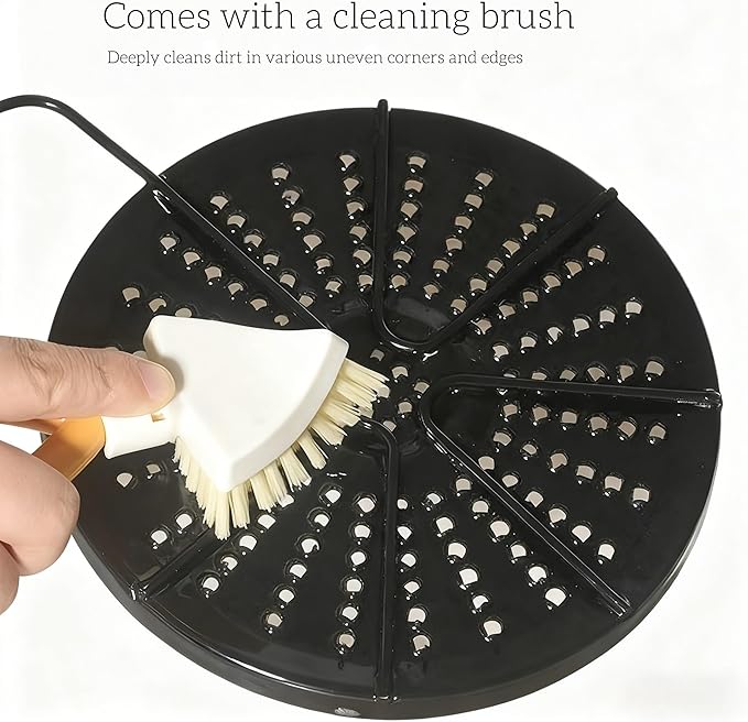 7.5 Inch Colombian Budare Arepa Grill - Stovetop & Gas Stove Compatible, Perforated Design for Crispy Arepas/Tostadas/Flatbreads, Durable Arepera for Indoor/Outdoor Camping