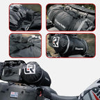 MotoTent Motorcycle Tent - Fully Waterproof 2 Person Tunnel Shelter with Bike Garage - Easy Setup Ultralight Dome for Touring & Hiking - Includes Carry Bag, Groundsheet and Pegs