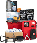 Shelter in Place Kit – 2+ Week Emergency Home Preparedness System with Food, Water, Medical, Power & Hygiene Supplies, Waterproof Tote, Disaster Readiness for Families & Households