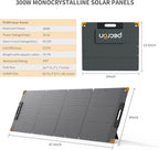 pecron 300 Watt Solar Panel, Portable Solar Panel for Power Station, High Efficiency Panel Foldable, IP67 Waterproof Power Supply for Camping, RV, Outdoor, Off Grid System