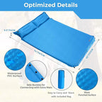 Goplus 2 Person Self-Inflating Camping Sleeping Pad, Black, 74 x 52 inch