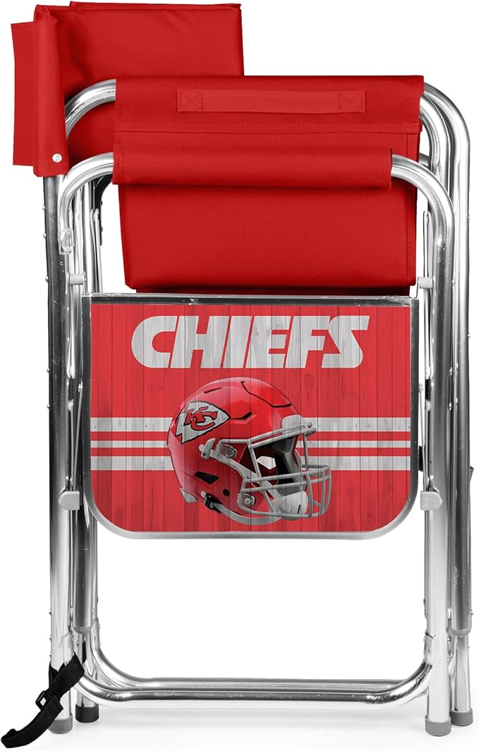 Picnic TIME NFL Unisex-Adult NFL Sports Chair with Side Table, Beach Chair, Camp Chair for Adults
