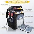 Backpack Cooler - AYAMAYA Upgrade Leakproof Cooler Backpack with Padded Top Handle, 40 Cans Large Waterproof Insulated Camping Coolers for Beach, Fishing, Picnic, Travel, BBQ