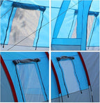 Tents Large Camping Tent Waterproof Canvas Fiberglas Family Tunnel Tents Equipment Outdoor Mountaineering Party