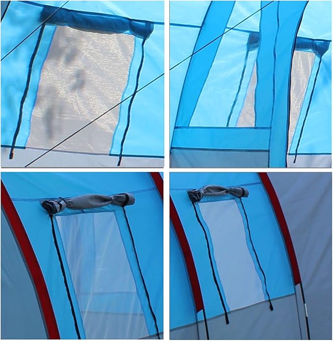 Tents Large Camping Tent Waterproof Canvas Fiberglas Family Tunnel Tents Equipment Outdoor Mountaineering Party