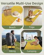 Abahub Foam Camping Sleeping Pad, Waterproof Soft Foam Matress for Adults, Foldable Ultralight Wide Pad for Outdoor Backpacking, Picnic, Yoga