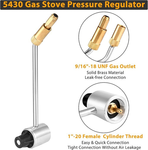 5430 Gas Stove Pressure Regulator for Coleman, Replacement for Portable Propane Stoves 5413 5420A 5425A 5430B 5466 & Fold N Go, Not for Roadtrip LXE