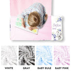 Custom Toddler Nap Mat for Preschool, Personalized Name Kids Sleeping Bag with Purple Elephant for Daycare, Roll Up Sleeping Mat with Removable Pillow and Soft Dot Minky Blanke for Girls Camping