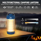 Wurkkos CL01 Camping Lantern Rechargeable, 550LM Led Lantern with Magnet Base, RGB light, Up to 300H Runtime, Camping Essentials, IP66 Waterproof Tent Light for Power Outages, Emergency, Camping, Blue