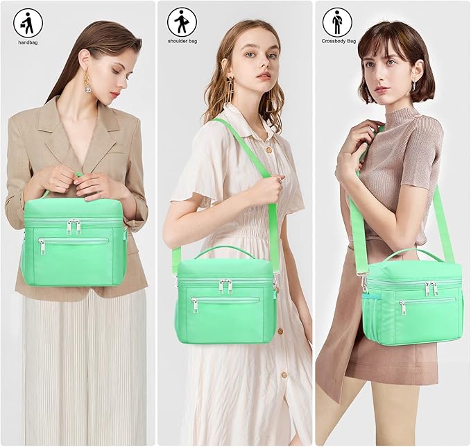 DALINDA Lunch Bag Cooler Bag Lunch Box for Women Men, Insulated Leak Proof LunchBox Lightweight for Picnic,Grocery,Beach,Camping,Travel,Work