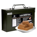 PEAK4RATION High Energy Bar | Compact Compressed Food Bar - Caramel Cinnamon 13728kcal | Long Shelf-Life Emergency Food Ration -12 Day Package 3kg (12x250g Metal Box) | Survival Preparedness Food Bar for Outdoor Camping, Crisis, Earthquake, Wildfire, H...