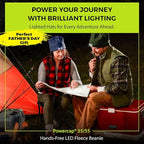 POWERCAP LED Hat Light 150 Lumens Rechargeable Fleece Beanie with Bright Built-in Headlamp Waterproof LED Warm One Size Cap