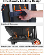 Soft Cooler with Wheels, 60-Can Wheeled Cooler with Handle, Leak Proof Rolling Cooler Insulated Bag with All-Terrain Cart, Collapsible Rolling Ice Chest for Beach Picnic Camping Grocery