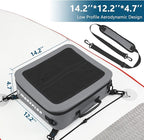 Waterproof PVC Paddleboard Cooler Deck Bag - 12 Can Soft Insulated Cooler for Paddleboarding, Camping, Kayaking