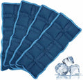 Ice Packs for Lunch Box, 4PCS Reusable Small & Thin Cold Packs, Flexible Soft Gel Freezer Packs for Lunch Bags & Coolers, BPA-Free Leakproof Ice Pack Set for Food