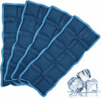 Ice Packs for Lunch Box, 4PCS Reusable Small & Thin Cold Packs, Flexible Soft Gel Freezer Packs for Lunch Bags & Coolers, BPA-Free Leakproof Ice Pack Set for Food