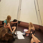 Travel Tent Dome Camping Tent 4-5 Person Windproof Waterproof Uv Protection Family Outdoor Tent