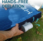 LOSTHORIZON Air & Foam Camping Mattress, Self-Inflating Sleeping Pad, 4.5" Thick, with Air Pump, Cot
