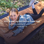 Teton Outfitter Camping Cot, Heavy-Duty Oversized Folding Cot for Adults, Comfortable Elevated Sleeping Bed, Easy Setup